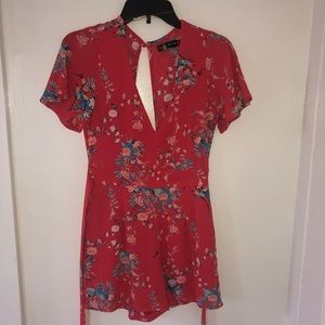 Short sleeved romper